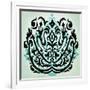 Ornamental Navy Pattern I-Anna Polanski-Framed Art Print