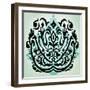 Ornamental Navy Pattern I-Anna Polanski-Framed Art Print