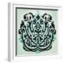 Ornamental Navy Pattern I-Anna Polanski-Framed Art Print