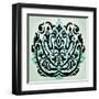 Ornamental Navy Pattern I-Anna Polanski-Framed Art Print