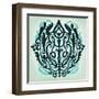 Ornamental Navy Pattern II-Anna Polanski-Framed Art Print