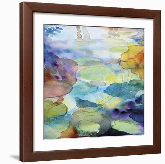 Ornamental Pond 2-Helen Wells-Framed Giclee Print