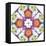 Ornamental Rhomb from Flowers-Alaya Gadeh-Framed Stretched Canvas