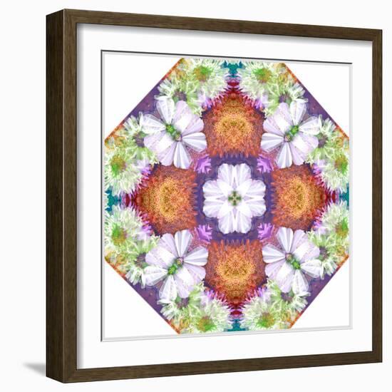 Ornamental Rhomb from Flowers-Alaya Gadeh-Framed Photographic Print