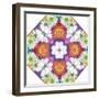 Ornamental Rhomb from Flowers-Alaya Gadeh-Framed Photographic Print