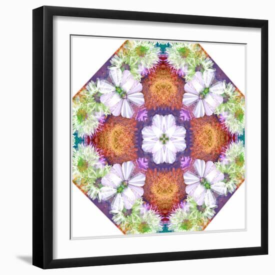 Ornamental Rhomb from Flowers-Alaya Gadeh-Framed Photographic Print