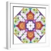 Ornamental Rhomb from Flowers-Alaya Gadeh-Framed Photographic Print