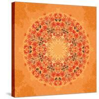 Ornamental Round Floral Lace Pattern-shumo4ka-Stretched Canvas