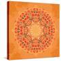 Ornamental Round Floral Lace Pattern-shumo4ka-Stretched Canvas