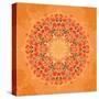 Ornamental Round Floral Lace Pattern-shumo4ka-Stretched Canvas