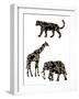 Ornamental Safari Animals III-Regina Moore-Framed Art Print