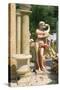 Ornamental Statues, Kefalonia, Greece-Peter Thompson-Stretched Canvas