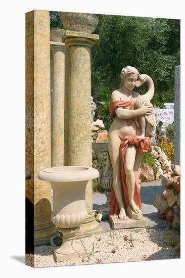 Ornamental Statues, Kefalonia, Greece-Peter Thompson-Stretched Canvas