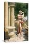 Ornamental Statues, Kefalonia, Greece-Peter Thompson-Stretched Canvas
