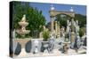 Ornamental Statues, Kefalonia, Greece-Peter Thompson-Stretched Canvas