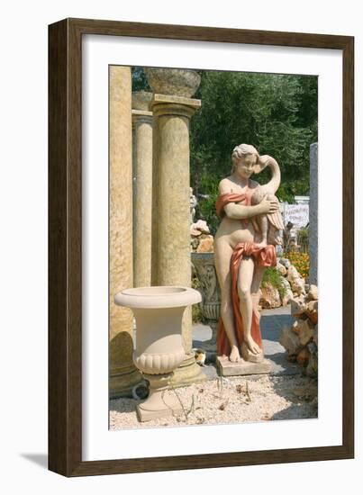 Ornamental Statues, Kefalonia, Greece-Peter Thompson-Framed Photographic Print