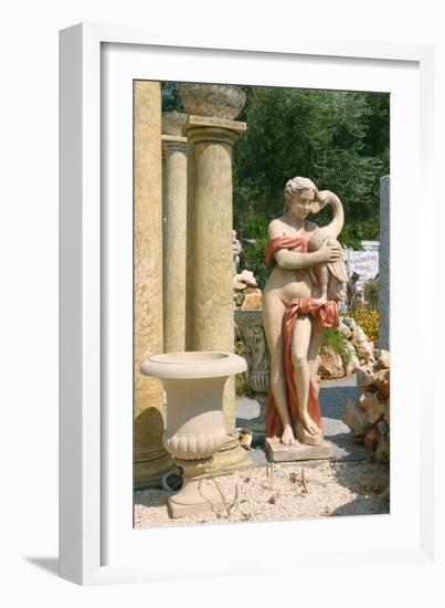 Ornamental Statues, Kefalonia, Greece-Peter Thompson-Framed Photographic Print