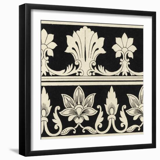 Ornamental Tile Motif II-Vision Studio-Framed Art Print