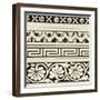 Ornamental Tile Motif III-Vision Studio-Framed Art Print