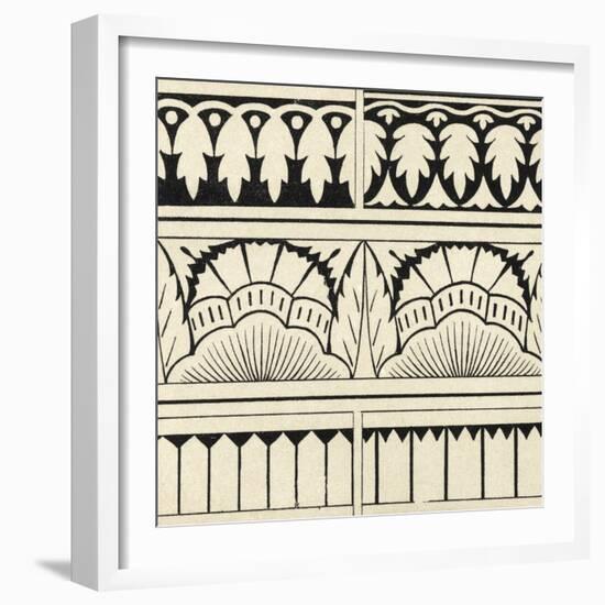 Ornamental Tile Motif VII-Vision Studio-Framed Art Print