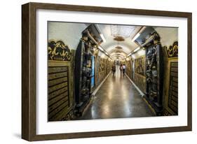 Ornamental Tunnel Through a Mountain Leading to the Guandu Temple, Guandu, Taipeh, Taiwan, Asia-Michael Runkel-Framed Photographic Print
