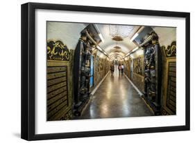 Ornamental Tunnel Through a Mountain Leading to the Guandu Temple, Guandu, Taipeh, Taiwan, Asia-Michael Runkel-Framed Photographic Print