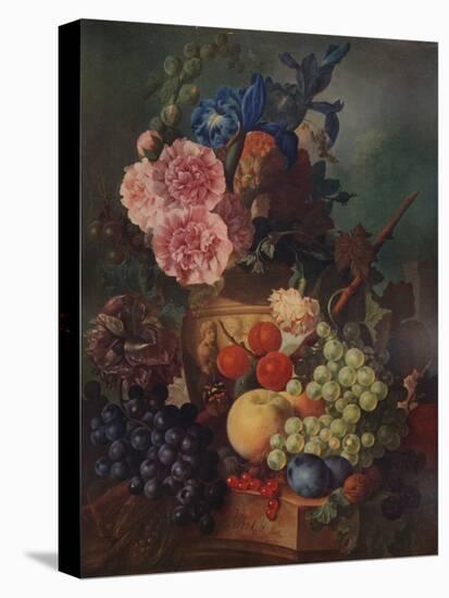 'Ornamental Vase of Flowers and Fruit', c1798, (1938)-Jan van Os-Stretched Canvas