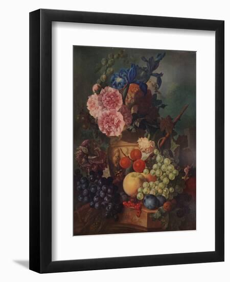 'Ornamental Vase of Flowers and Fruit', c1798, (1938)-Jan van Os-Framed Giclee Print