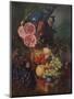 'Ornamental Vase of Flowers and Fruit', c1798, (1938)-Jan van Os-Mounted Giclee Print