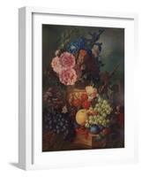 'Ornamental Vase of Flowers and Fruit', c1798, (1938)-Jan van Os-Framed Giclee Print