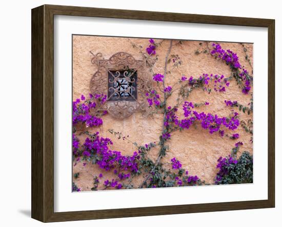 Ornamental Window, San Miguel De Allende, Mexico-Alice Garland-Framed Premium Photographic Print