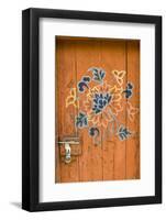 Ornamented Door, Chimi Lhakhang, Bhutan-Michael Runkel-Framed Photographic Print