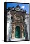 Ornamented Gate of the Bonfirm Church in the Pelourinho-Michael Runkel-Framed Stretched Canvas