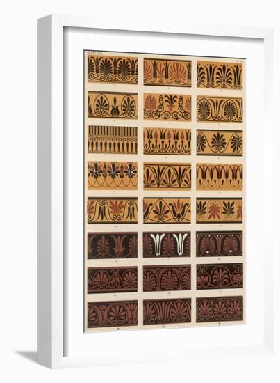 Ornaments from Greek and Etruscan Vases in the British Museum and the Louvre-null-Framed Art Print
