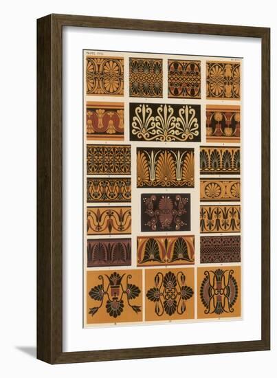 Ornaments from Greek and Etruscan Vases in the British Museum and the Louvre-null-Framed Art Print