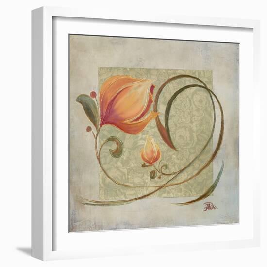 Ornaments in Peach I-Patricia Pinto-Framed Art Print