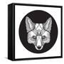 Ornate Animal Fox Head-vavavka-Framed Stretched Canvas