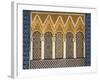 Ornate Architectural Detail Above the Entrance to the Royal Palace, Fez, Morocco, North Africa-John Woodworth-Framed Photographic Print