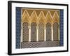 Ornate Architectural Detail Above the Entrance to the Royal Palace, Fez, Morocco, North Africa-John Woodworth-Framed Photographic Print