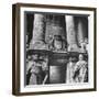 Ornate Archway, Statuary Inside Reichstag Building in Graffiti by Conquering Russian Soldiers-William Vandivert-Framed Photographic Print