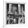 Ornate Archway, Statuary Inside Reichstag Building in Graffiti by Conquering Russian Soldiers-William Vandivert-Framed Photographic Print