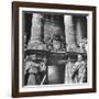 Ornate Archway, Statuary Inside Reichstag Building in Graffiti by Conquering Russian Soldiers-William Vandivert-Framed Photographic Print