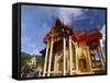 Ornate Buddhist Temple, Ao Patong, Koh Phuket, Thailand-Robert Francis-Framed Stretched Canvas