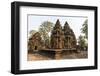 Ornate Carvings in Red Sandstone at Banteay Srei Temple in Angkor, Siem Reap, Cambodia-Michael Nolan-Framed Photographic Print