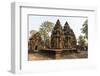 Ornate Carvings in Red Sandstone at Banteay Srei Temple in Angkor, Siem Reap, Cambodia-Michael Nolan-Framed Photographic Print