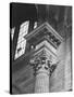 Ornate Classical Corinthian Column in Interior of Penn Station-Walker Evans-Stretched Canvas