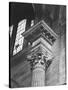 Ornate Classical Corinthian Column in Interior of Penn Station-Walker Evans-Stretched Canvas