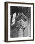 Ornate Classical Corinthian Column in Interior of Penn Station-Walker Evans-Framed Photographic Print