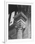 Ornate Classical Corinthian Column in Interior of Penn Station-Walker Evans-Framed Photographic Print