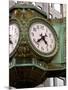 Ornate clock on building in downtown, Chicago, Illinois, USA-Alan Klehr-Mounted Premium Photographic Print